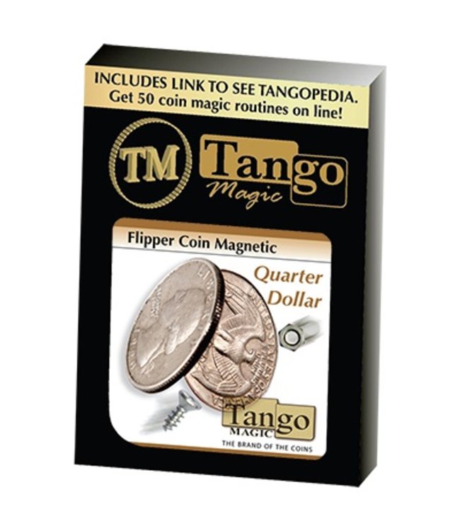 Flipper Coin, Quarter Dollar by Tango Coin (M10) Ronjo Magic, Costumes