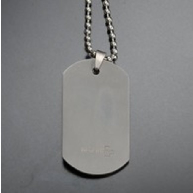 Silver Dog Tag And Chains by Rothco