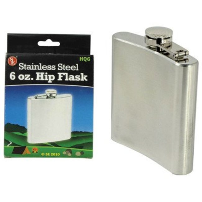 Stainless Steel 6 oz. Hip Flask by Sona Enterprises