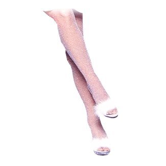 Leg Avenue Glitter Lycra Fishnet Pantyhose Pink/Silver - Leg Avenue