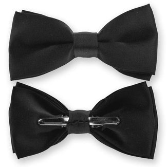 Bow Tie With Clip - Black by Fabian Couture Group