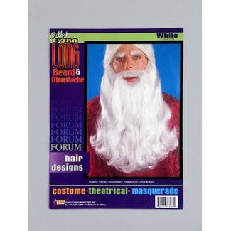 Forum Novelties Beard And Moustache 18 inch White