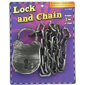 Forum Novelties Lock and Chain Prop
