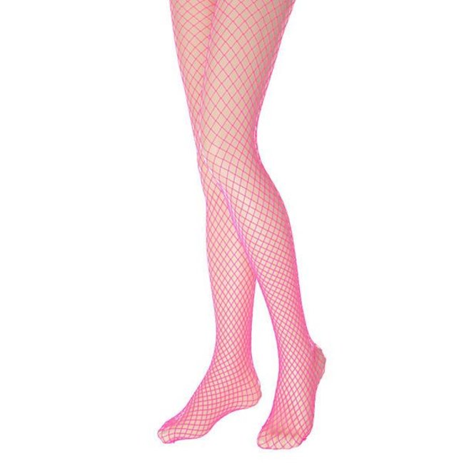 Tights - Adult - Fishnet Neon Pink