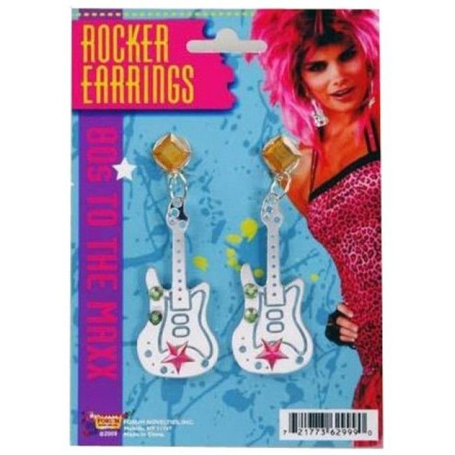 Forum Novelties Rocker Guitar Earrings (C4)