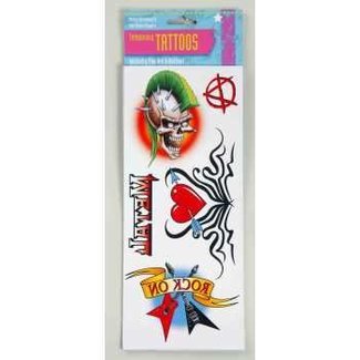 Forum Novelties 80s Tattoos 6 in x 9 in