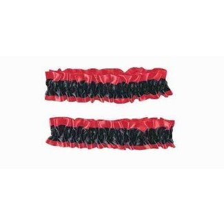 Forum Novelties Garter / Armband - Pair Red And Black (C14)