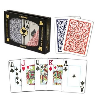 Copag Copag 1546 Red And Blue Poker Size Jumbo Index Double Deck (M5)