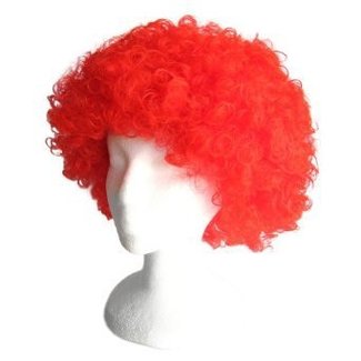 Morris Costumes and Lacey Fashions Afro Bargain, Red - wig