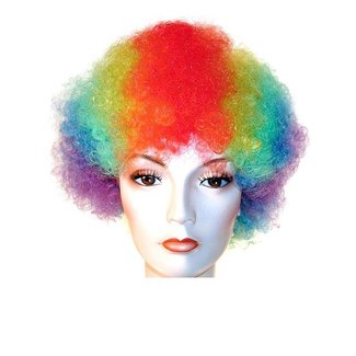 Morris Costumes and Lacey Fashions Afro Bargain Rainbow Wig