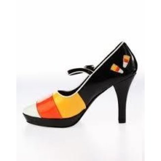 Contessa Shoes-55 (Candy Corn) 6 by Pleaser USA
