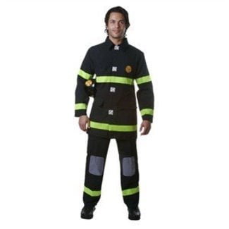 Dress Up America Adult Fire Fighter - Black Large