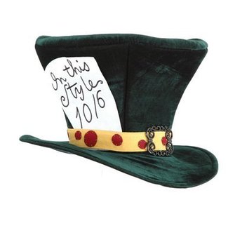 Elope The Mad Hatter Hat - Green by Elope