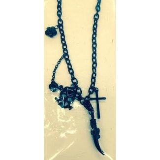 Pirate Charms Necklace - Black