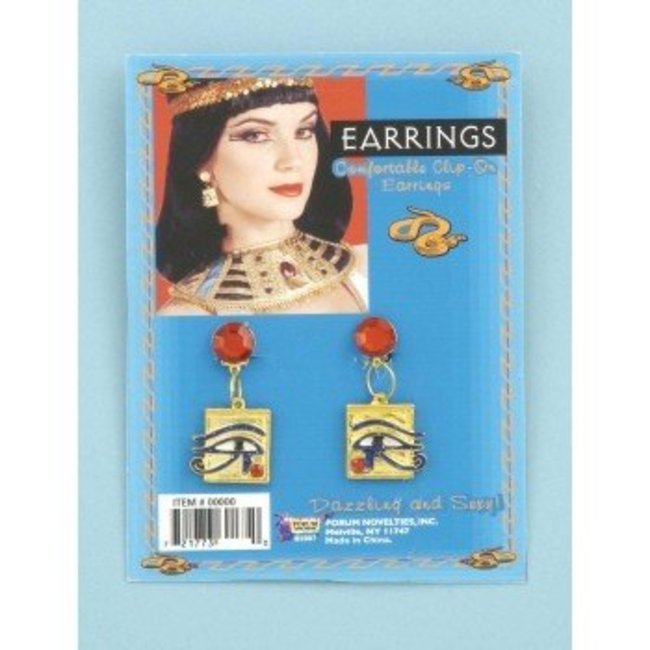 Forum Novelties Cleopatra Clip On Earrings (C15)