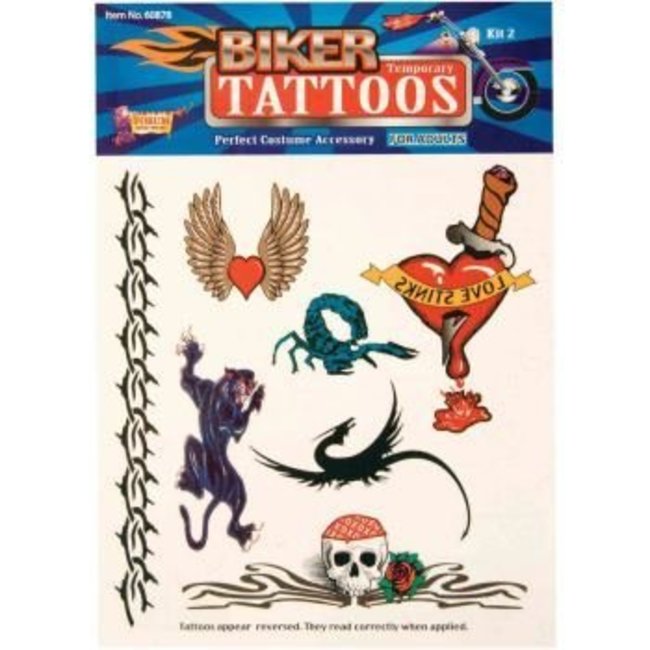 Forum Novelties Biker Temporary Tattoos #2