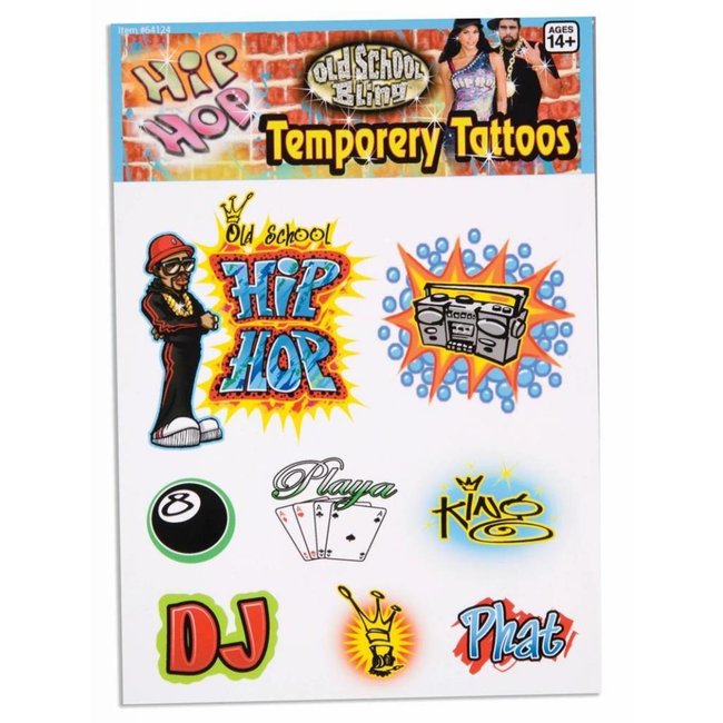 Forum Novelties Hip Hop Temporary Tattoos