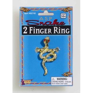 Forum Novelties Ring, Snake - Two Finger (C15)