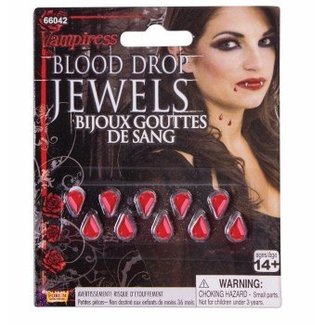 Forum Novelties Vampiress Blood Drop Jewels (C15)