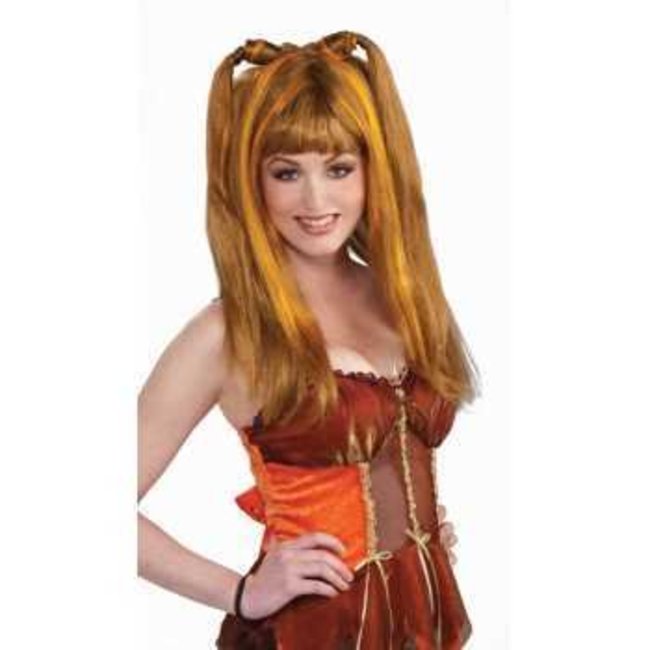 Forum Novelties Brown/Orange Harvest Wig, Fantasy Fairies