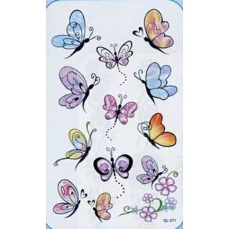 Facinating Butterflies Glitter Tattoos by Johnson And Mayer