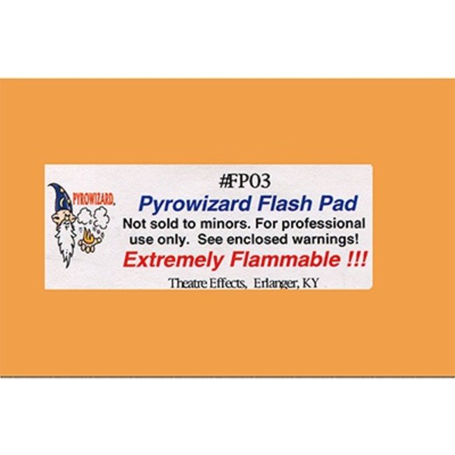 Pyrowizard Flash Pad #FP03 - 2x3 20 sheets by Theater Effects Inc.