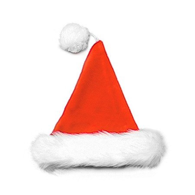 Halco Santa Hat Velvet Plush Red