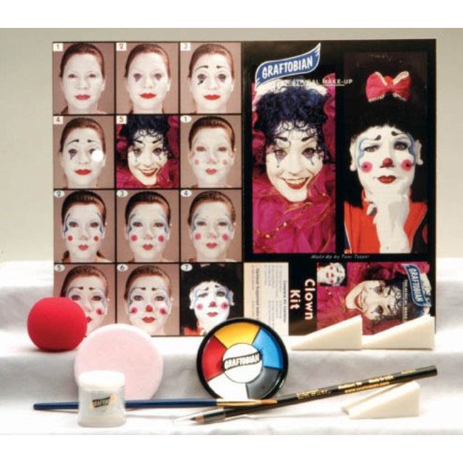 Graftobian Make-Up Company Clown Theatrical Make-Up Kit by Graftobian