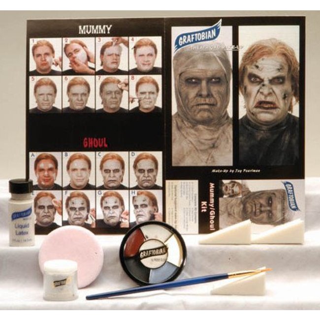 Graftobian Make-Up Company Zombie / Mummy Theatrical Make-Up Kit (C3)