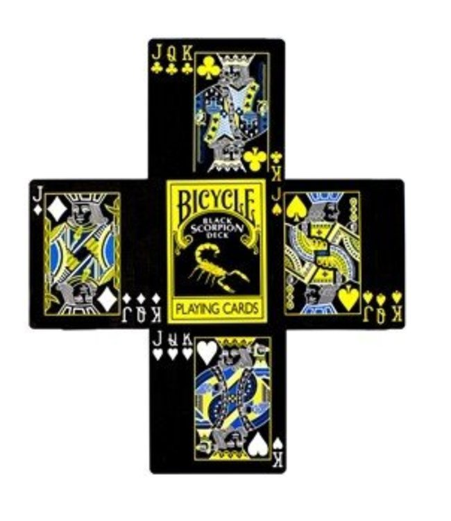 Black Scorpion Bicycle Deck by Magic Makers Ronjo Magic