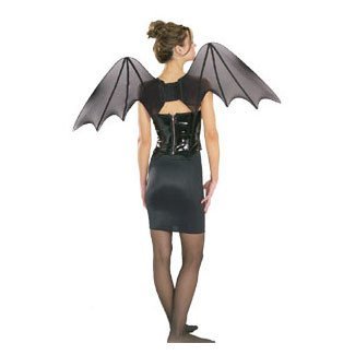 Rubies Costume Company Chiffon Bat Wings Light and Full 36 inch wide 2 feet tall