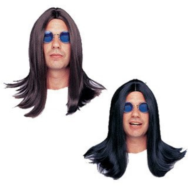 Costume Culture by Franco American Deluxe 18 inch Parted Wig Black