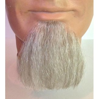 Morris Costumes and Lacey Fashions 1 Point Beard Goatee White - Human Hair