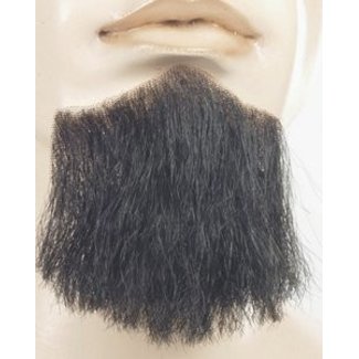 Morris Costumes and Lacey Fashions 3 Point Beard Black - Human Hair