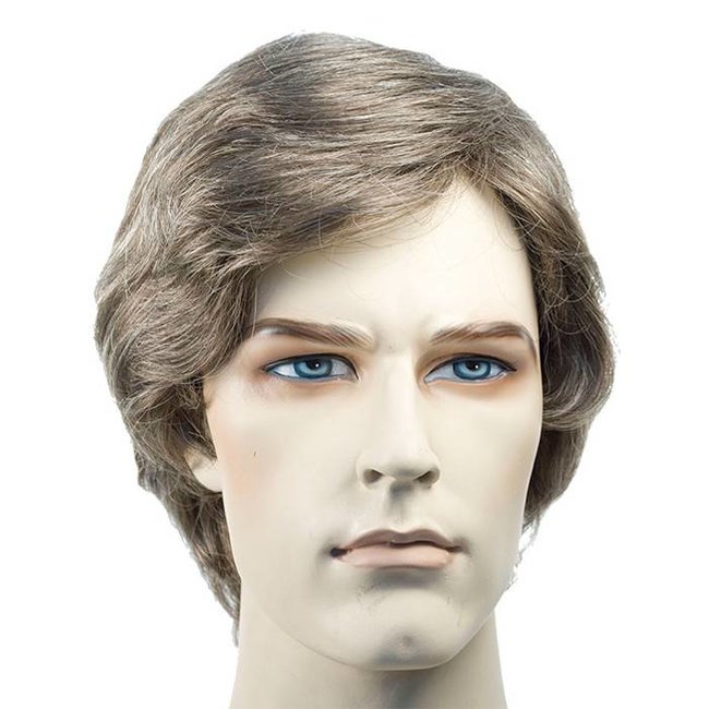 Morris Costumes and Lacey Fashions Better Man's Wig, Medium Grey Wig