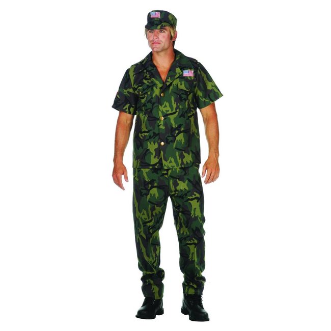 RG Costumes And Accessories Camo Commando - Adult Medium 36-38