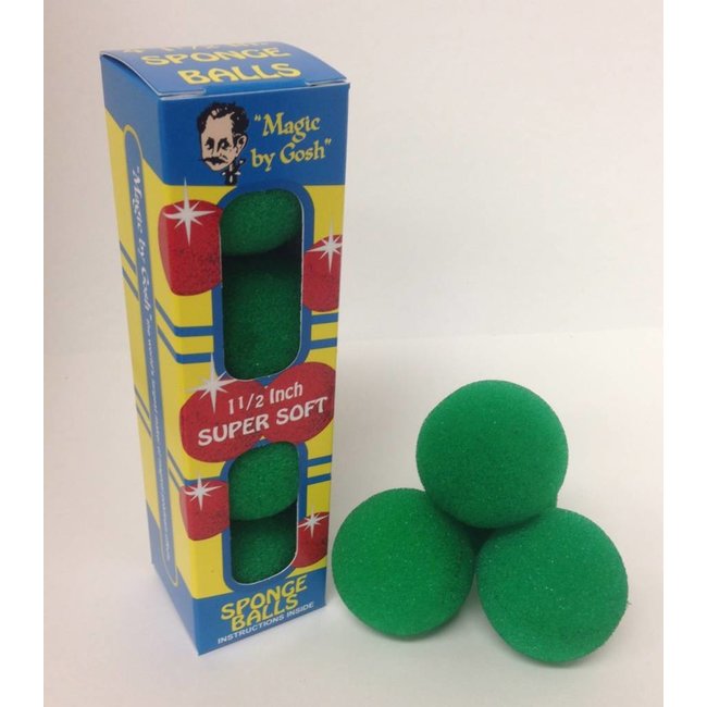 2 inch 4 Super Soft Sponge Balls - Green (M13)