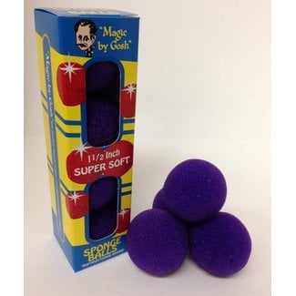 2 inch 4 Super Soft Sponge Balls (Purple) (M13)