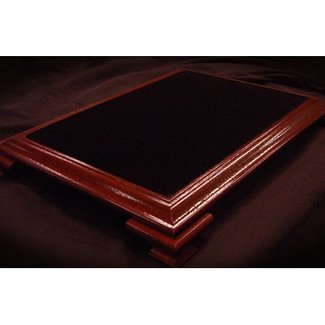 Elite Table Mahogany with Black Velvet (Small) by Subdivided Studios - Trick