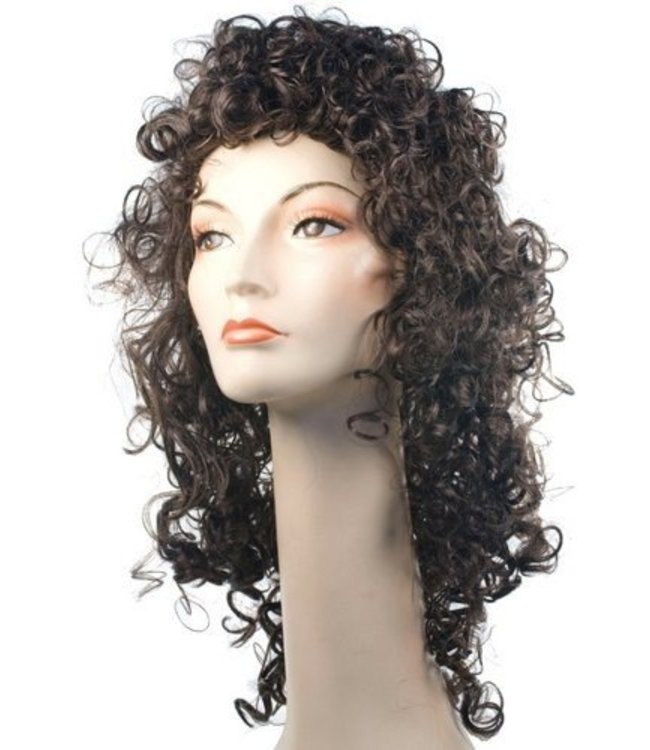 brown curly wig costume