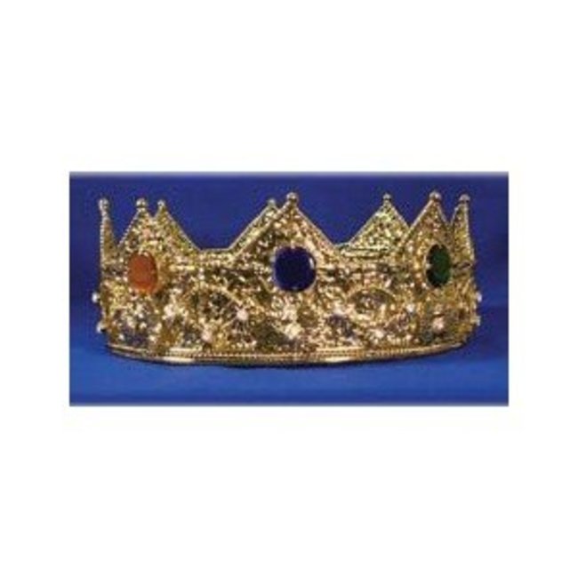 Elope Gold Crown With Round Stones - Metal by Elope