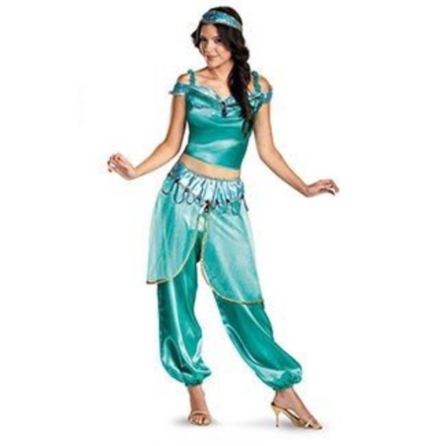 DISGUISE Women's Jasmine Deluxe Adult Costume Adult Sized Costumes
