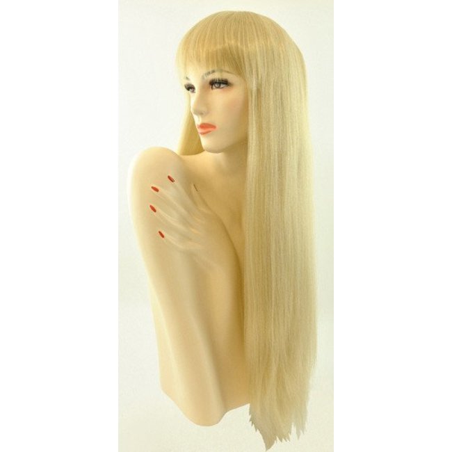 Morris Costumes and Lacey Fashions Long Pageboy Wig, Blonde Wig