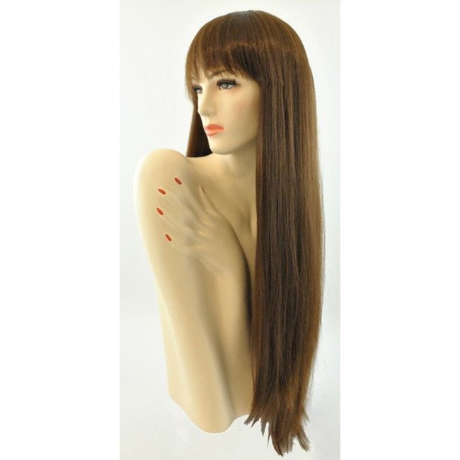 Morris Costumes and Lacey Fashions Long Pageboy, Lt. Brown Wig