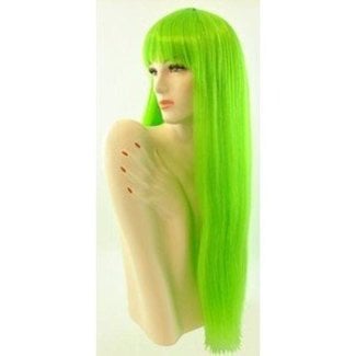 Morris Costumes and Lacey Fashions Long Pageboy, Green Wig