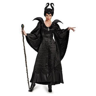 Disguise Maleficent Christening Black Gown - Adult Deluxe Size 8-10