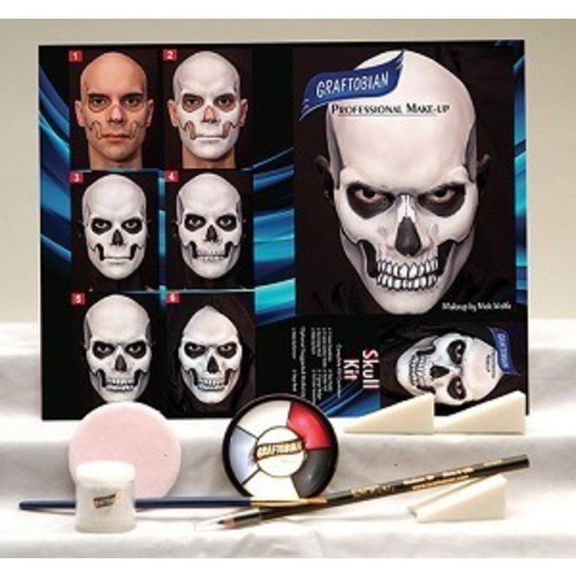 Graftobian Make-Up Company Skull Theatrical Make-Up Kit by Graftobian