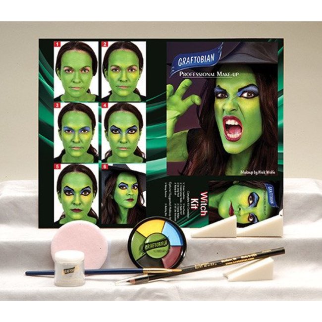 Graftobian Make-Up Company Witch Theatrical Make-Up Kit (C3)
