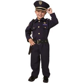 Dress Up America Tot/Child Police Officer Small 4-6