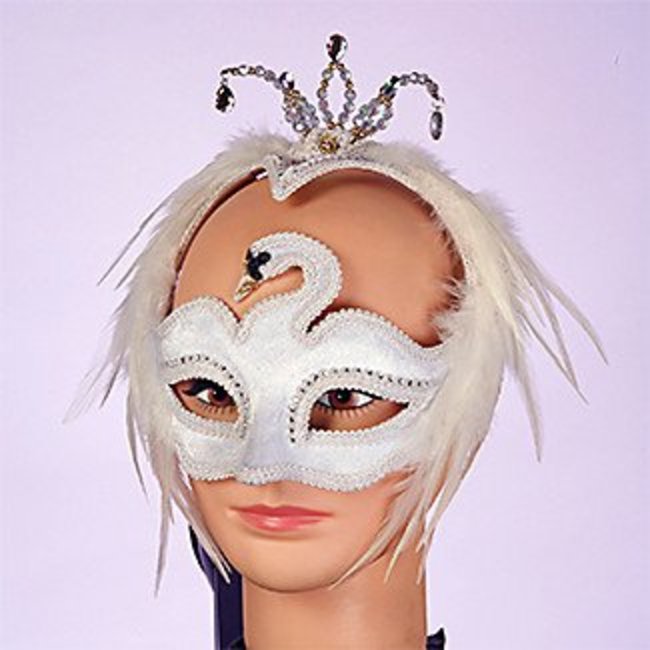 Forum Novelties Venetian White Swan Mask